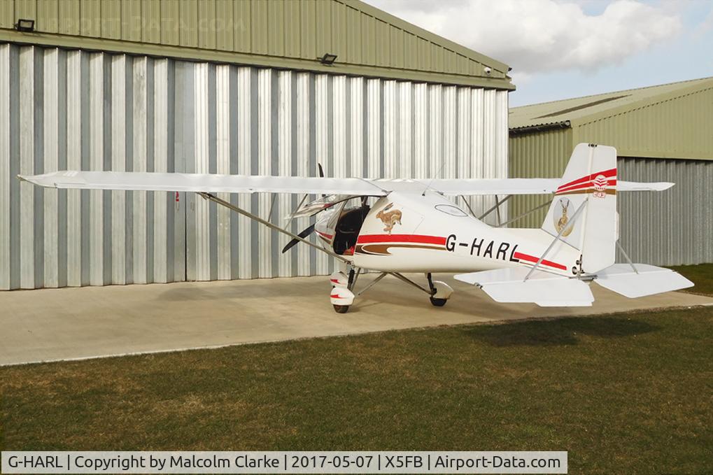 G-HARL, 2015 Comco Ikarus C42 FB100 Bravo C/N 1509-7418, Comco Ikarus C42 FB100 Bravo at Fishburn Airfield UK. March 7th 2017.