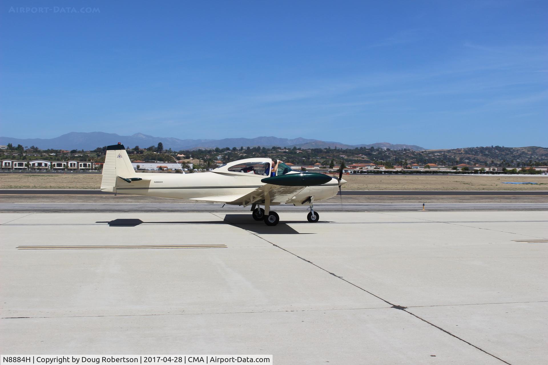 N8884H, 1947 North American Navion C/N NAV-4-884, 1947 North American NAVION, Continental E185 185 Hp, many mods, taxi to overflow parking, at AOPA FLY-IN