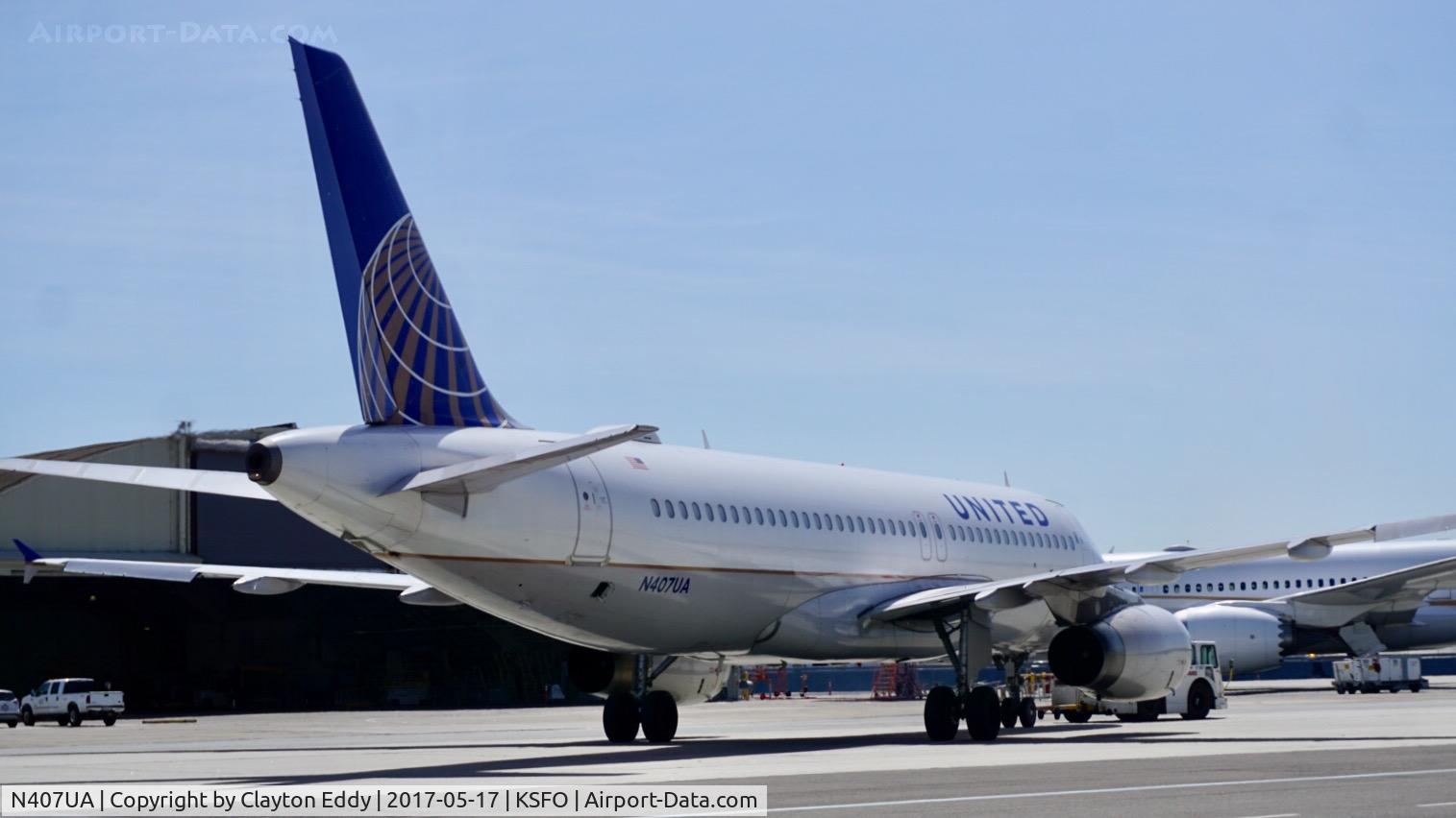 N407UA, 1994 Airbus A320-232 C/N 456, SFO 2017