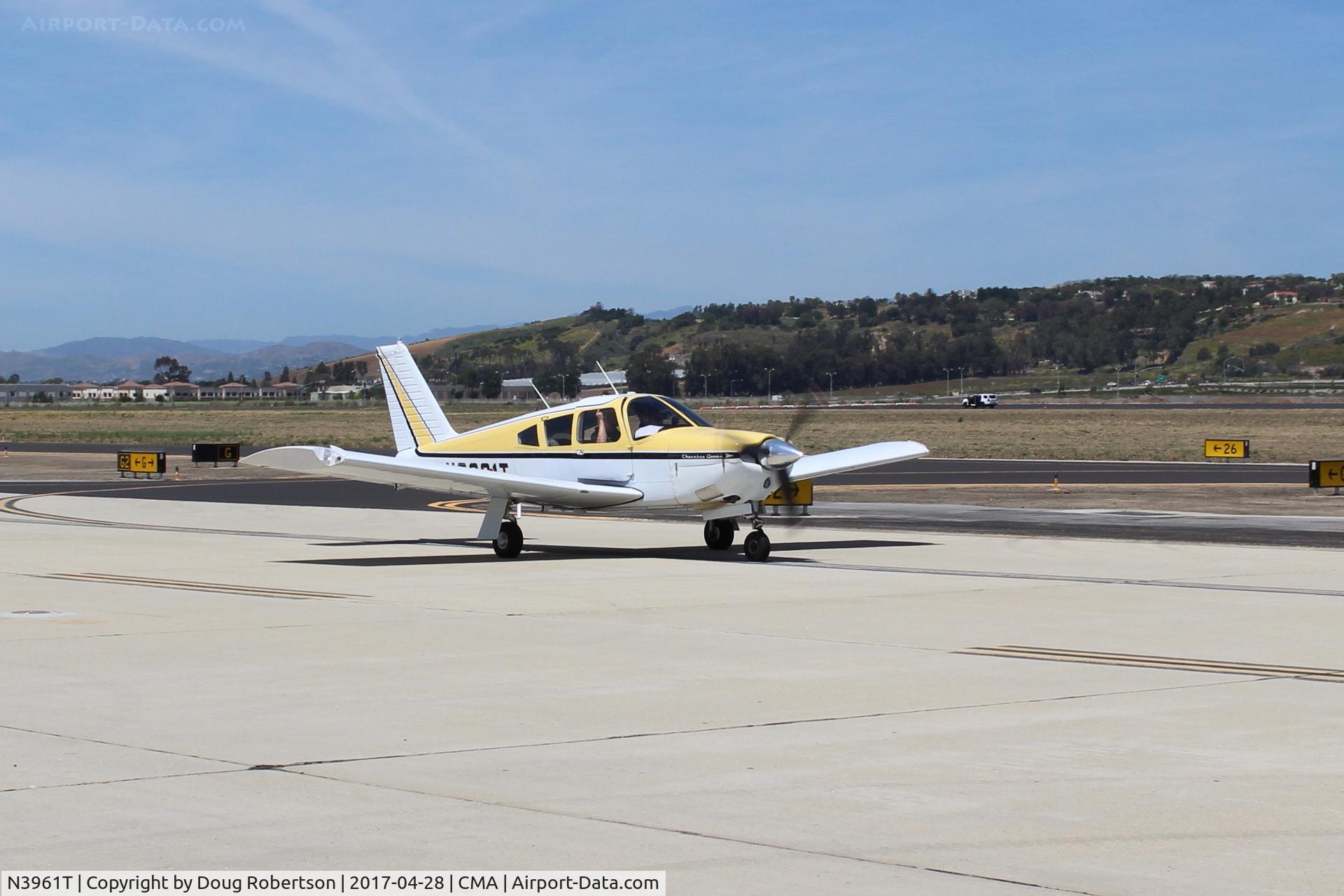 N3961T, 1967 Piper PA-28R-180 Cherokee Arrow C/N 28R-30306, 1967 Piper PA-28R-180 ARROW, Lycoming IO-360-B1E 180 Hp, taxi to overflow parking area. At AOPA FLY-IN.