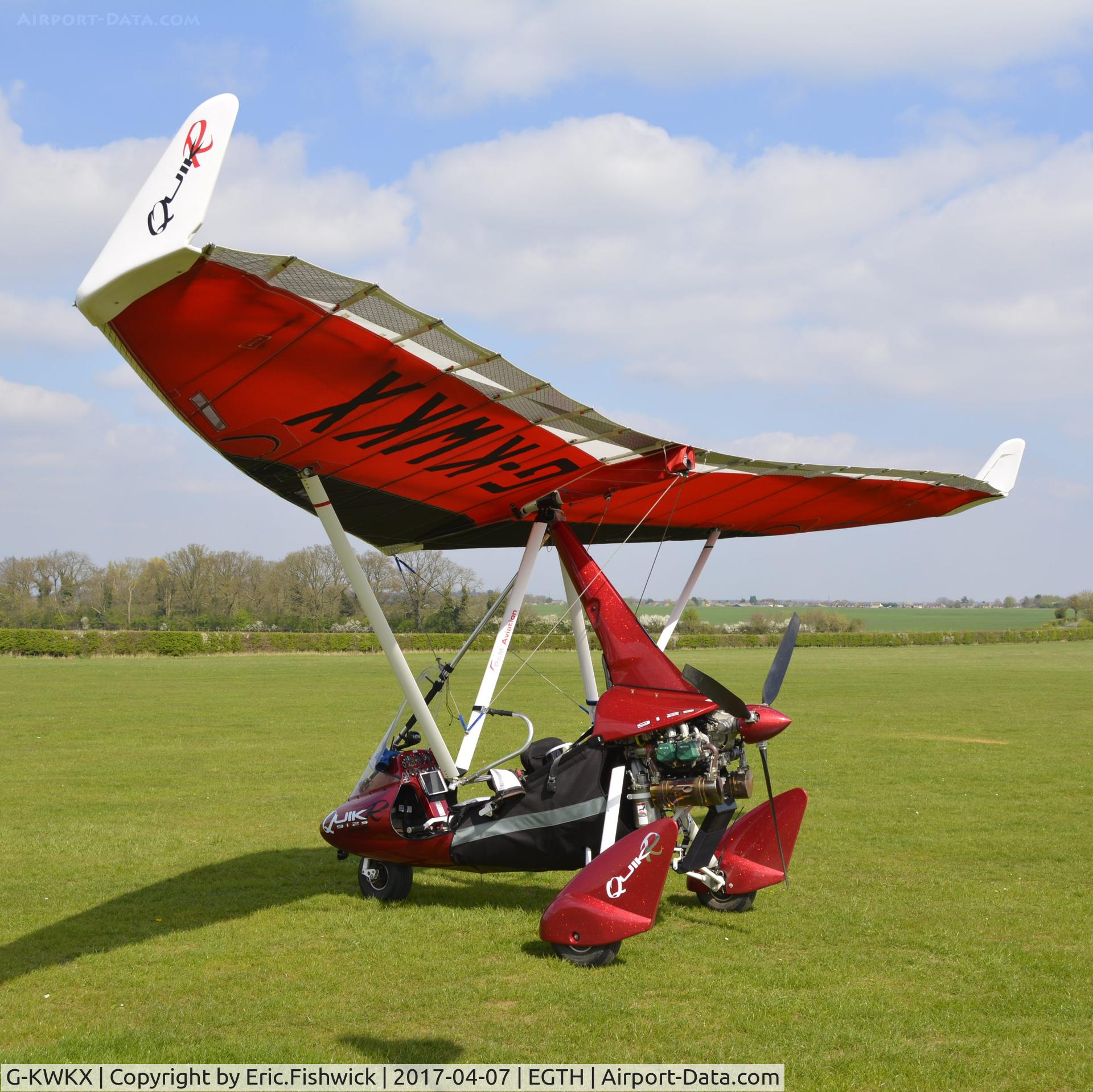 G-KWKX, 2015 P&M Aviation QuikR C/N 8724, 1. G-KWKX visiting the Shuttleworth Collection, 7th April, 2017.