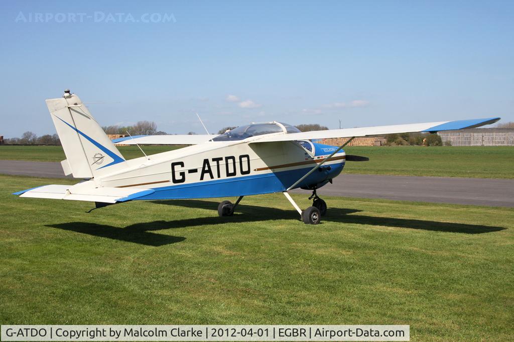 G-ATDO, 1965 Bolkow Bo-208C Junior C/N 576, Bolkow Bo-208C Junior at Breighton Airfield's April Fools Fly-In. April 1st 2012.