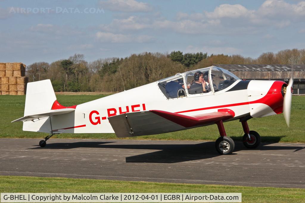G-BHEL, 1957 SAN Jodel D-117 C/N 735, SAN Jodel D-117 at Breighton Airfield's April Fools Fly-In. April 1st 2012.
