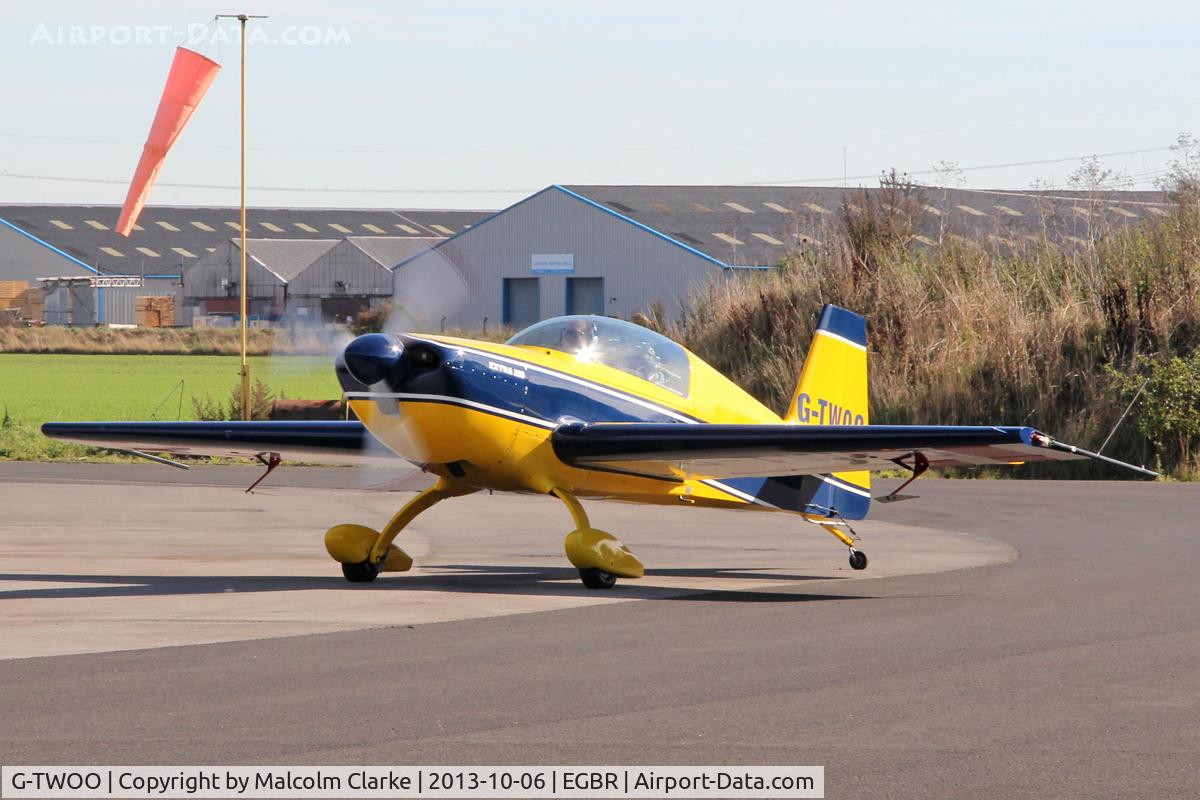 G-TWOO, 1996 Extra EA-300/200 C/N 05, Extra EA-300-200 G-TWOO at Breighton Airfield's Pre-Hibernation Fly-In. October 6th 2013.