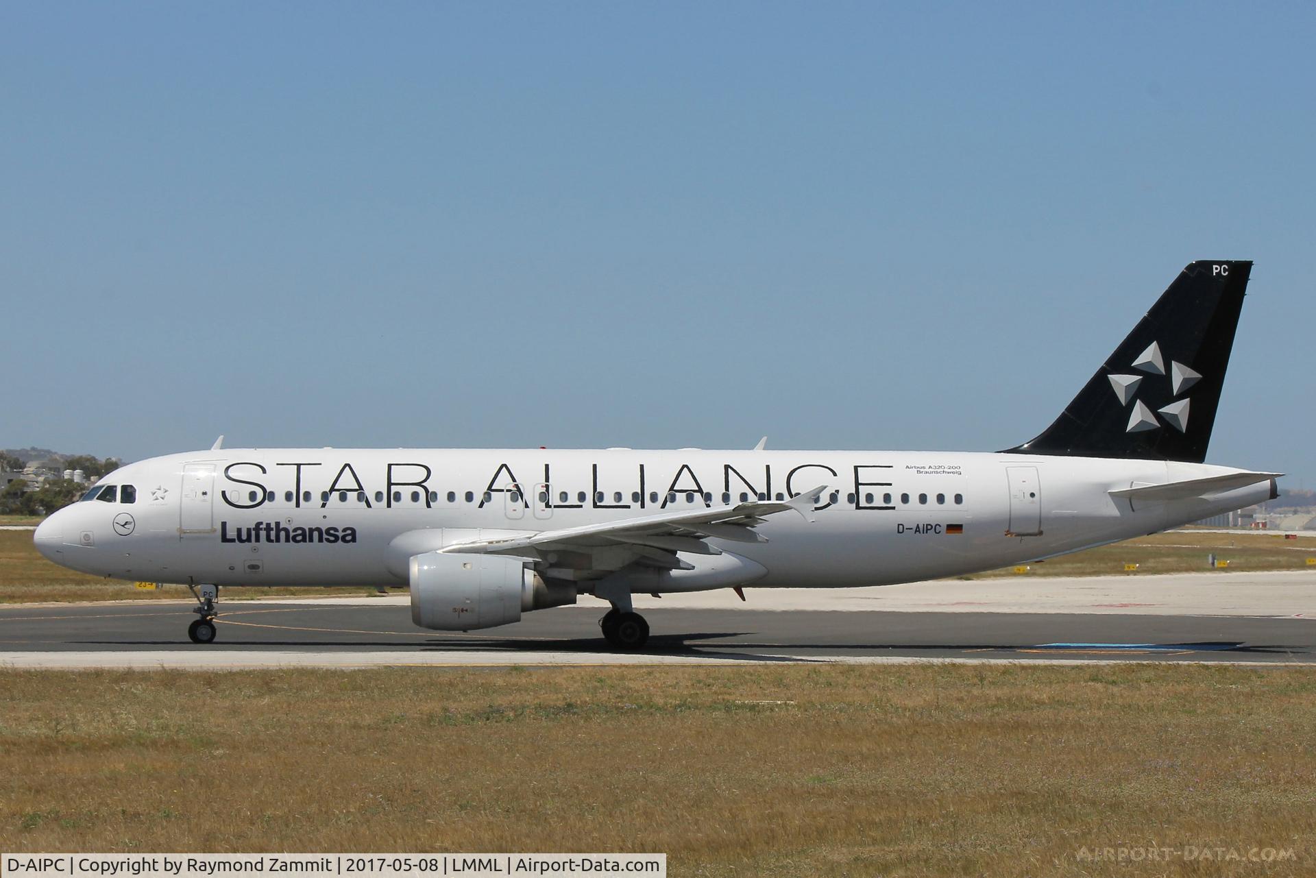 D-AIPC, 1989 Airbus A320-211 C/N 0071, A320 D-AIPC Lufthansa Star Alliance