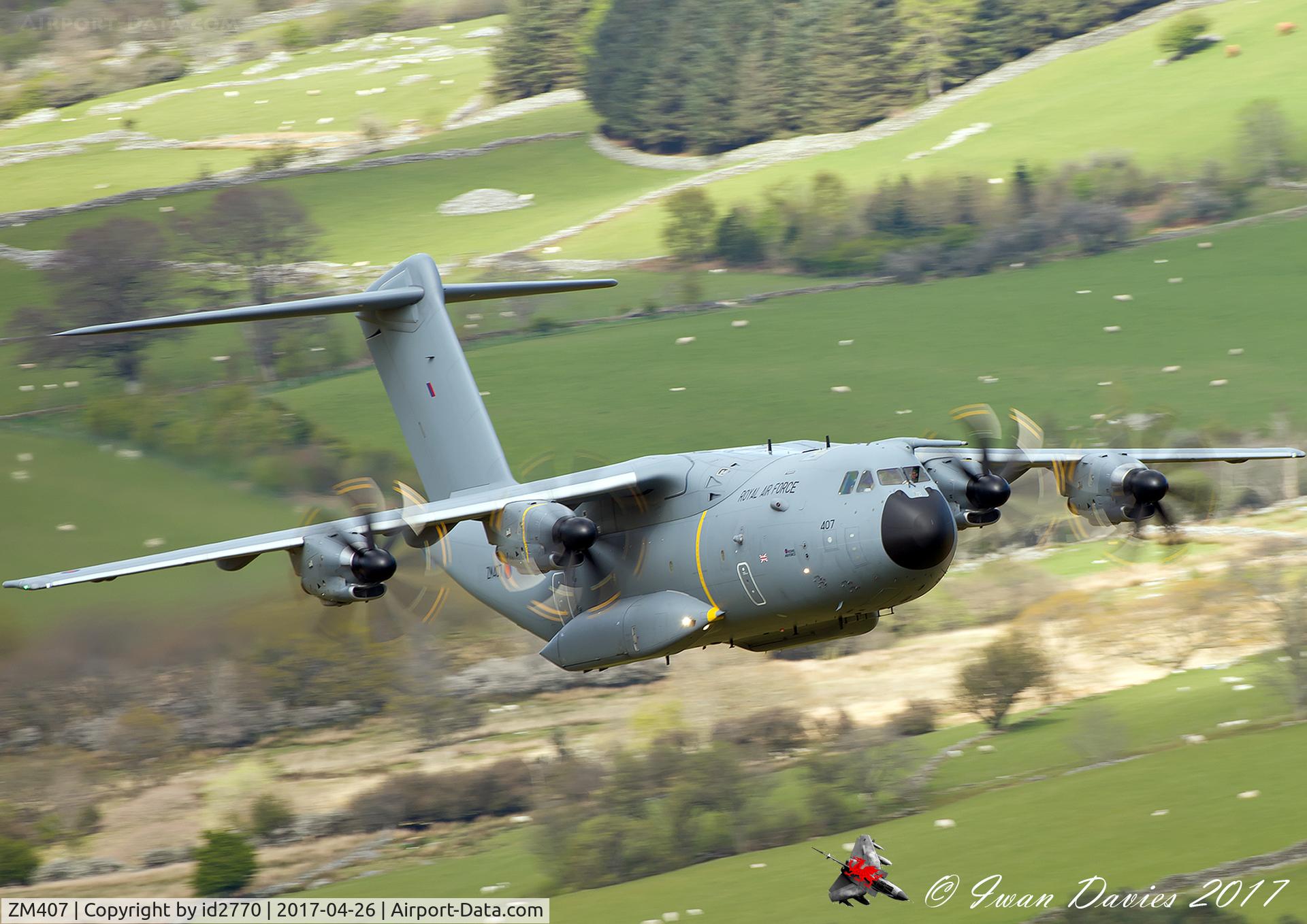 ZM407, 2015 Airbus A400M Atlas C.1 C/N 026, Atlas inbound