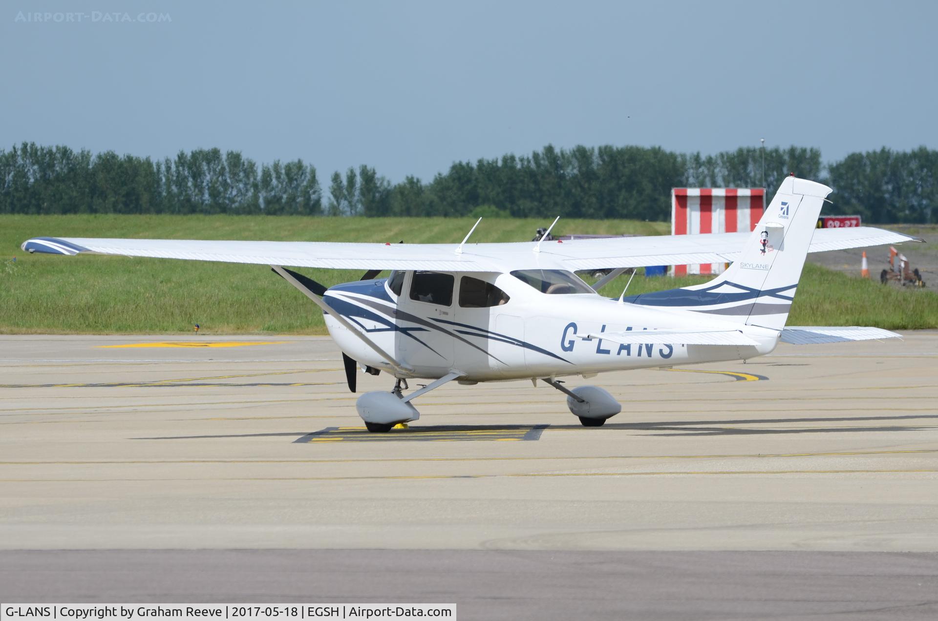 G-LANS, 2007 Cessna 182T Skylane C/N 18281910, Parked at Norwich.
