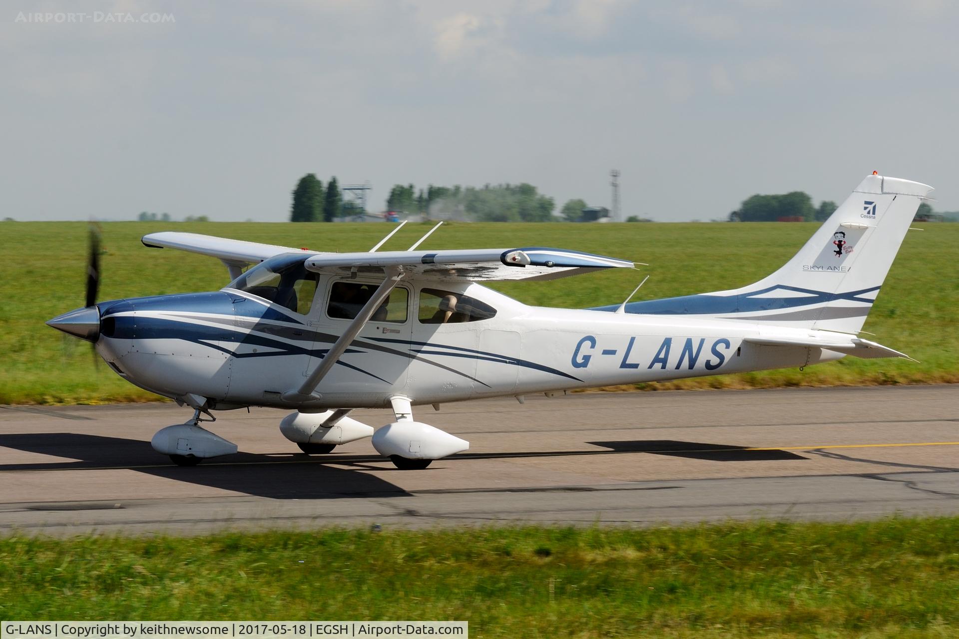 G-LANS, 2007 Cessna 182T Skylane C/N 18281910, Nice Visitor.