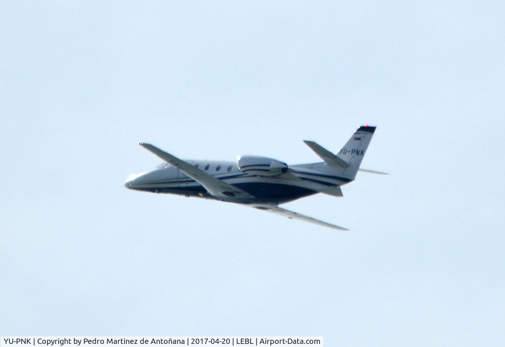 YU-PNK, 2016 Cessna 560XL Citation XLS+ C/N 560-6209, El Prat  -  Barcelona  -  España