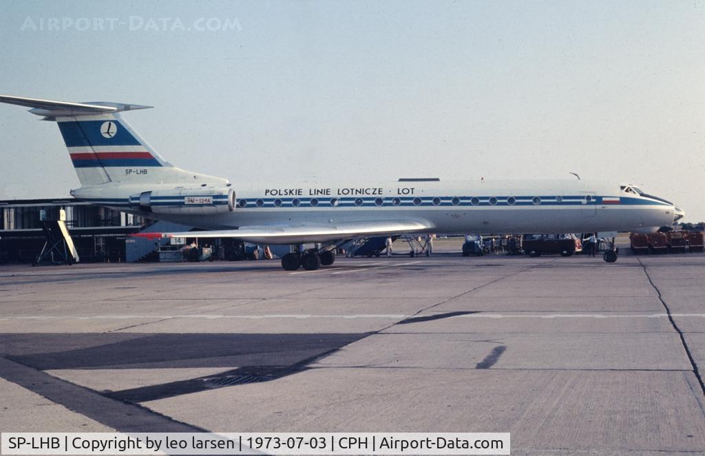 SP-LHB, 1973 Tupolev Tu-134A C/N 3351809, Copenhagen 3.7.1973