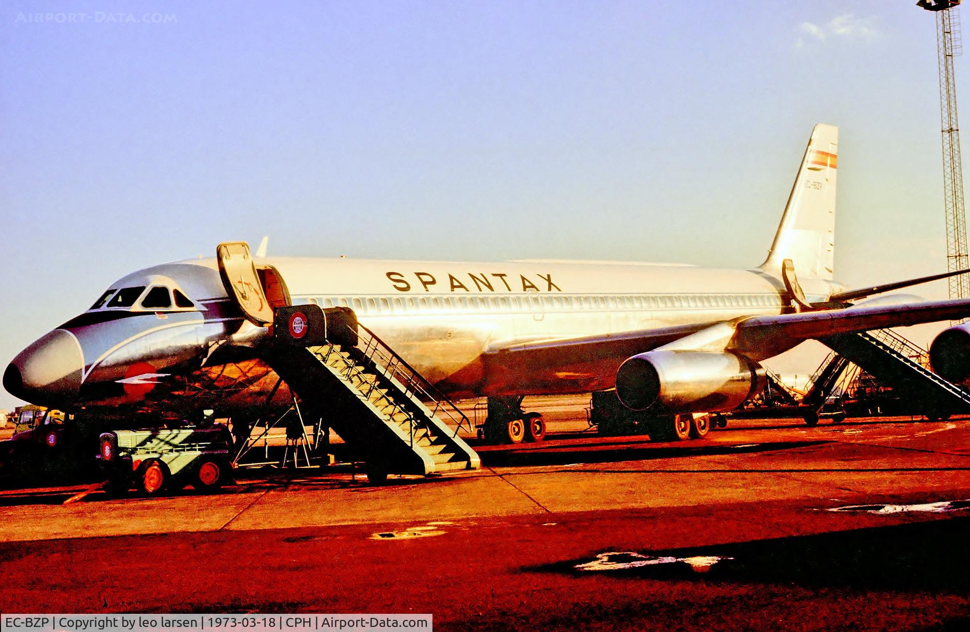 EC-BZP, 1962 Convair CV-990-30A-5 Coronado C/N 30-10-18, Copenhagen 18.3.1973