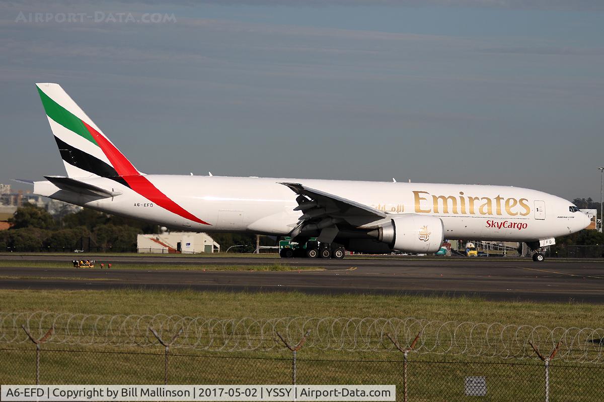 A6-EFD, 2009 Boeing 777-F1H C/N 35606, TAXI FROM 34L