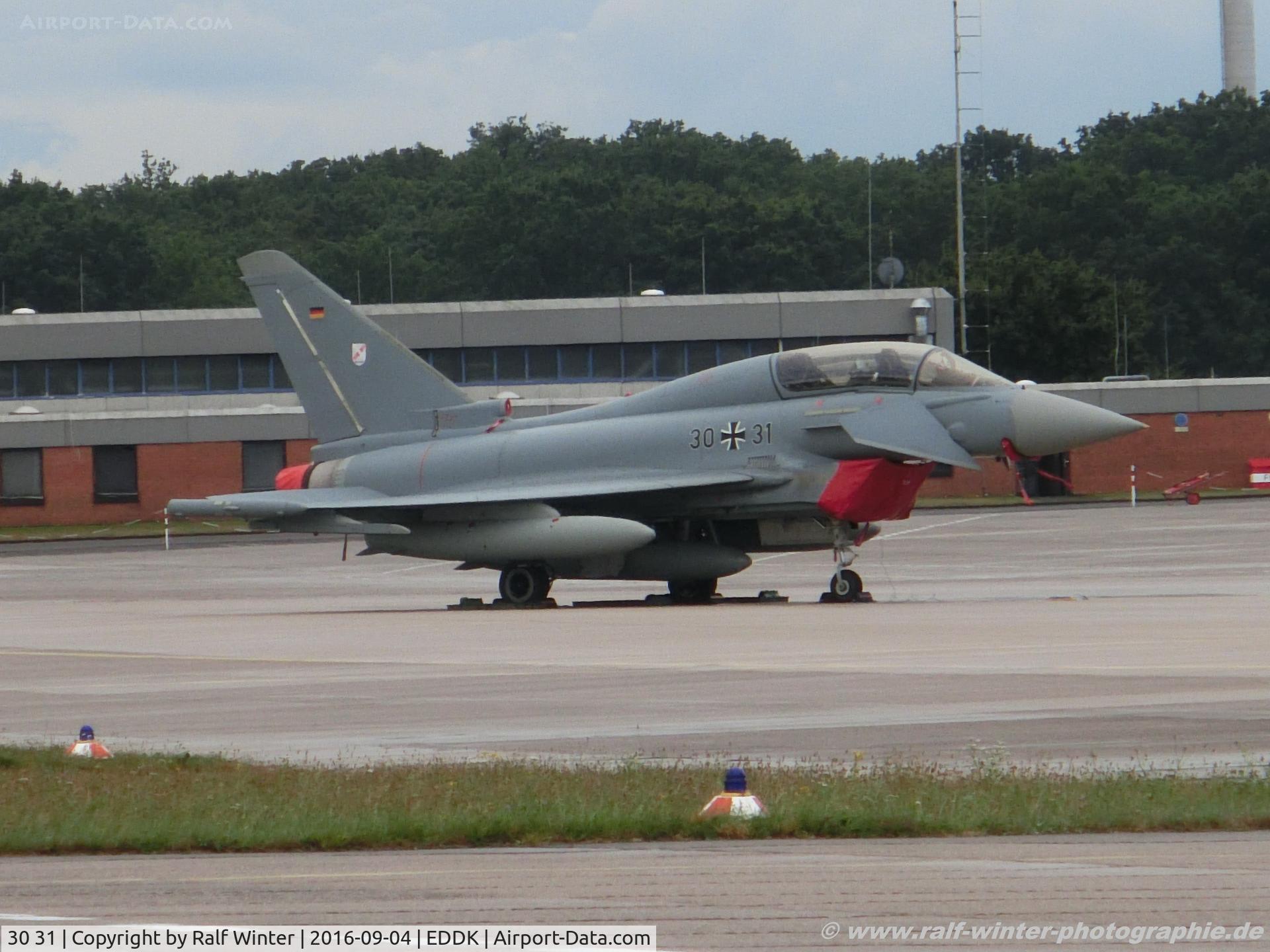 30 31, 2006 Eurofighter EF-2000 Typhoon T C/N 110/GT012, Eurofighter EF-200 Typhoon T - GAF German Air Force - GT012 - 30+31 - 04.09.2016 - CGN