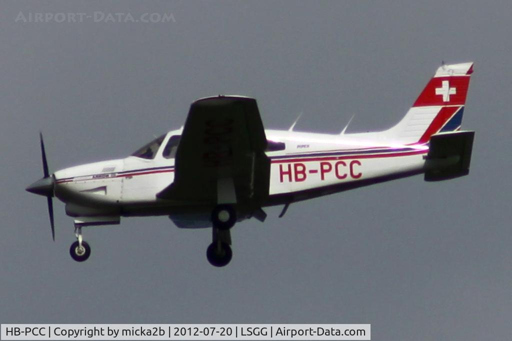 HB-PCC, 1978 Piper PA-28R-201T Cherokee Arrow III C/N 28R-7803321, Landing