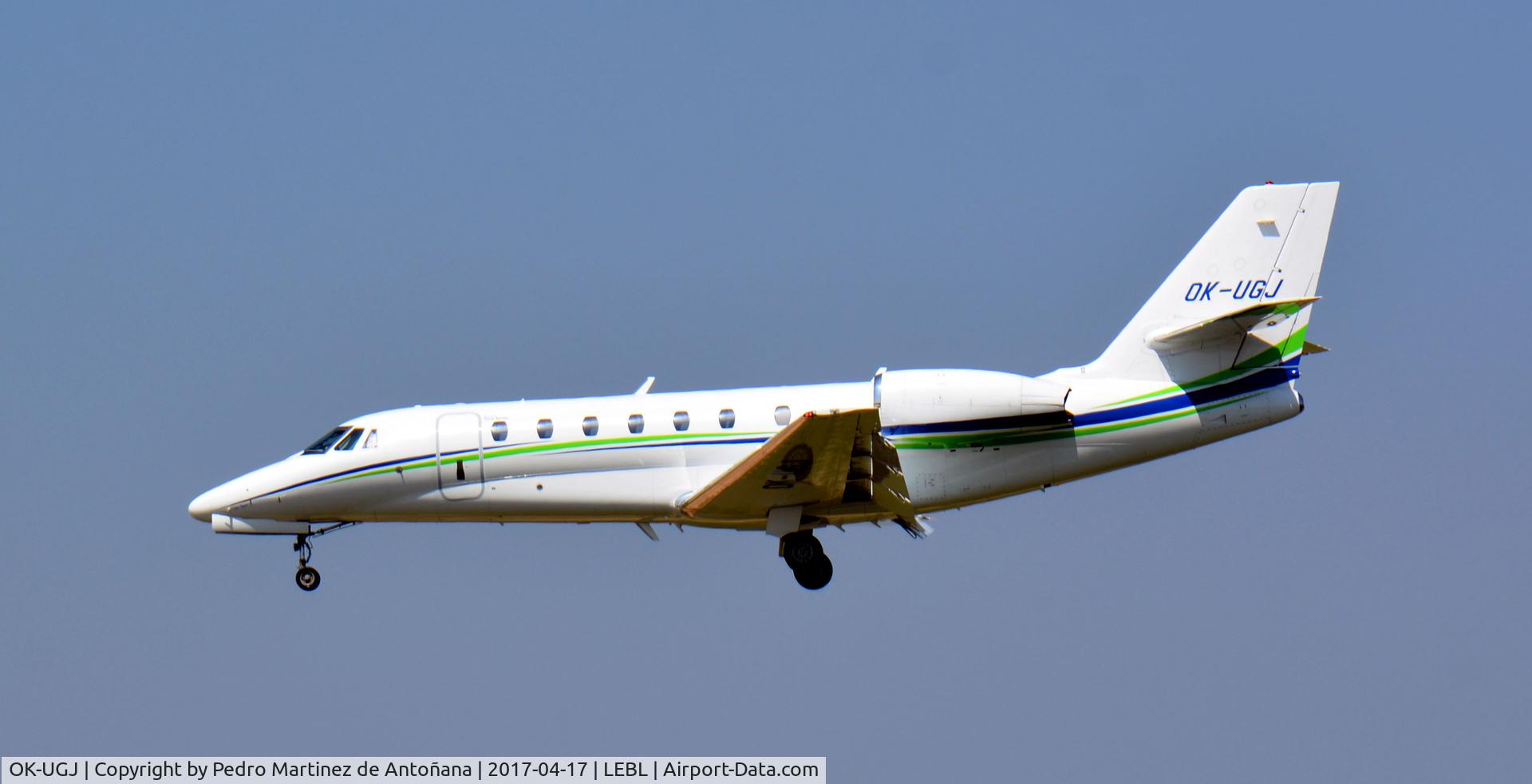 OK-UGJ, 2012 Cessna 680 Citation Sovereign C/N 680-0324, El Prat  -  Barcelona  -  España