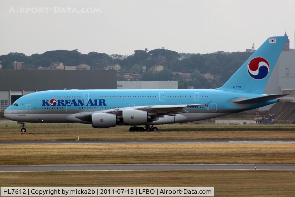 HL7612, 2011 Airbus A380-861 C/N 039, Taxiing