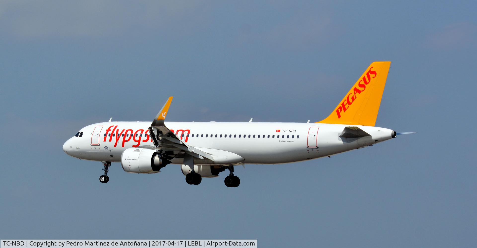 TC-NBD, 2016 Airbus A320-251N C/N 7162, El Prat  -  Barcelona  -  España
