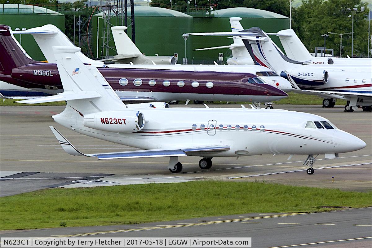 N623CT, 2007 Dassault Falcon 2000EX C/N 142, At Luton Airport