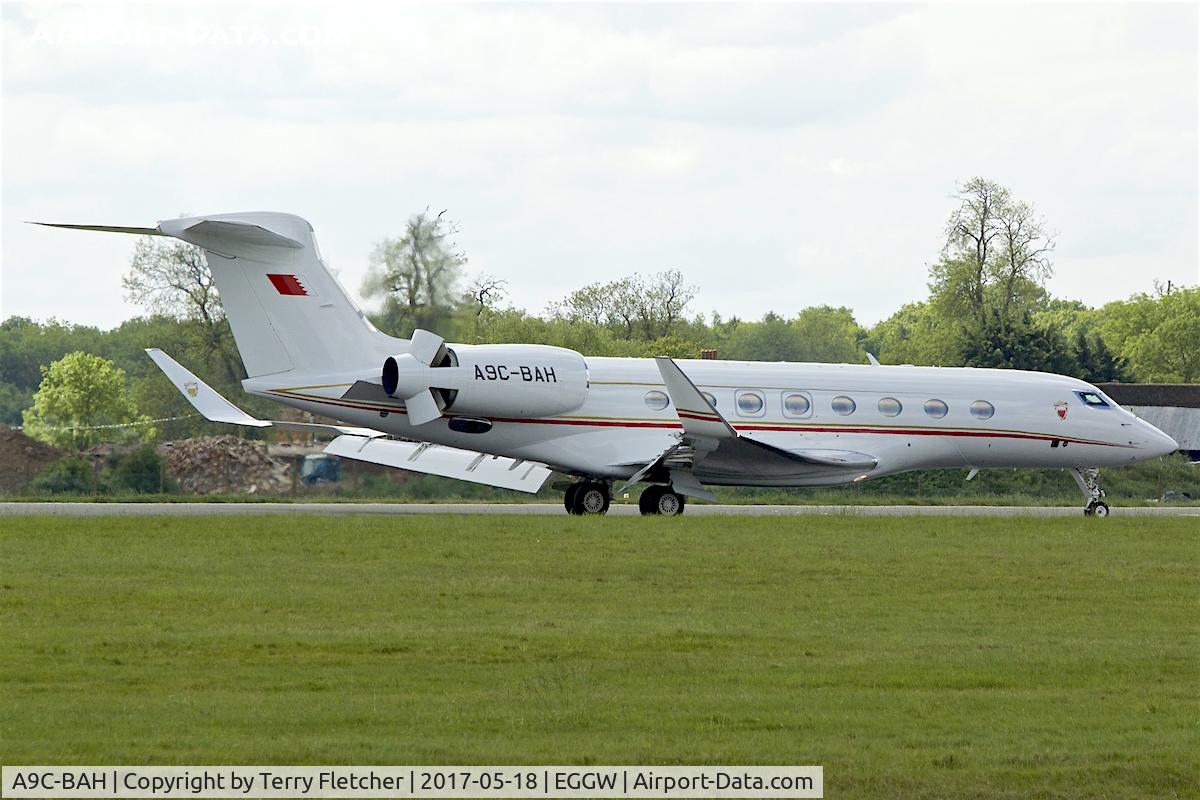 A9C-BAH, 2014 Gulfstream Aerospace G650 (G-VI) C/N 6081, At Luton Airport