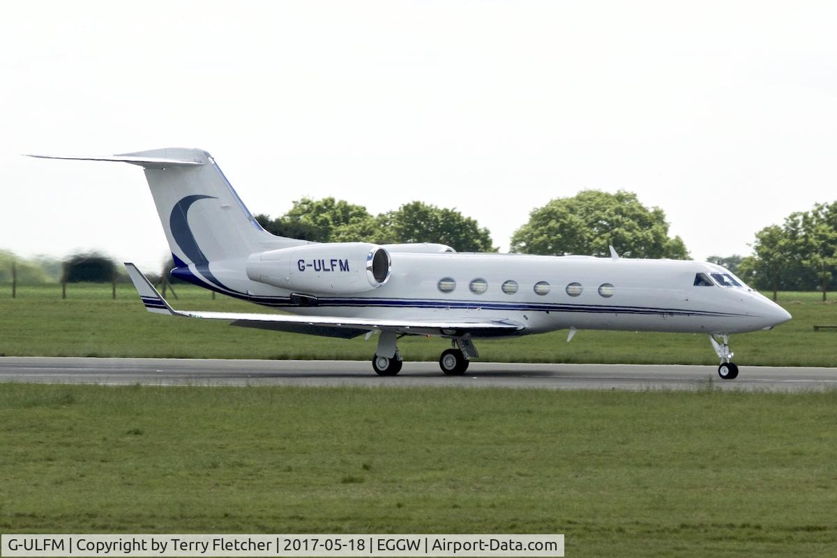 G-ULFM, 2016 Gulfstream Aerospace GIV-X (G450) C/N 4359, At Luton Airport