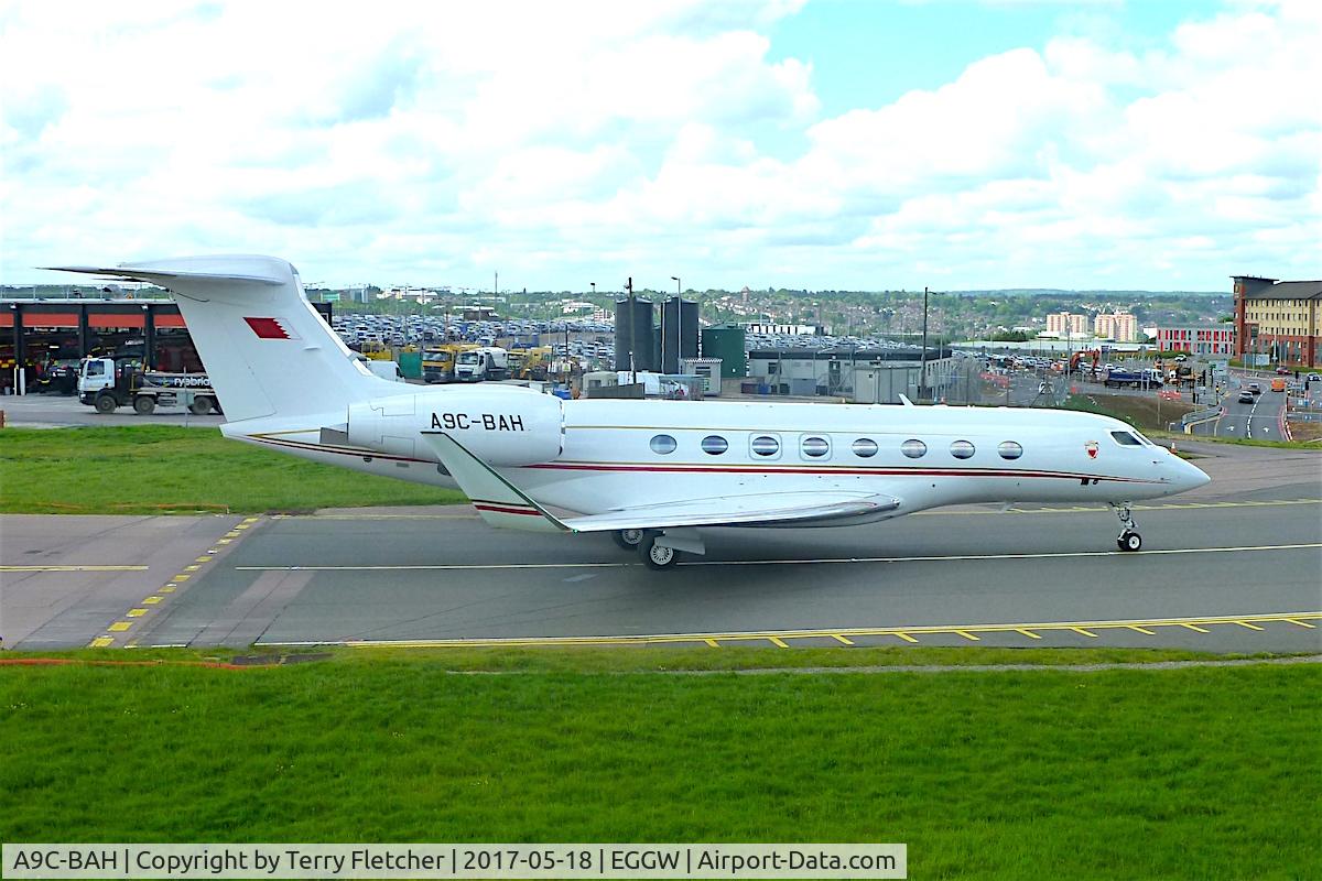 A9C-BAH, 2014 Gulfstream Aerospace G650 (G-VI) C/N 6081, At Luton Airport