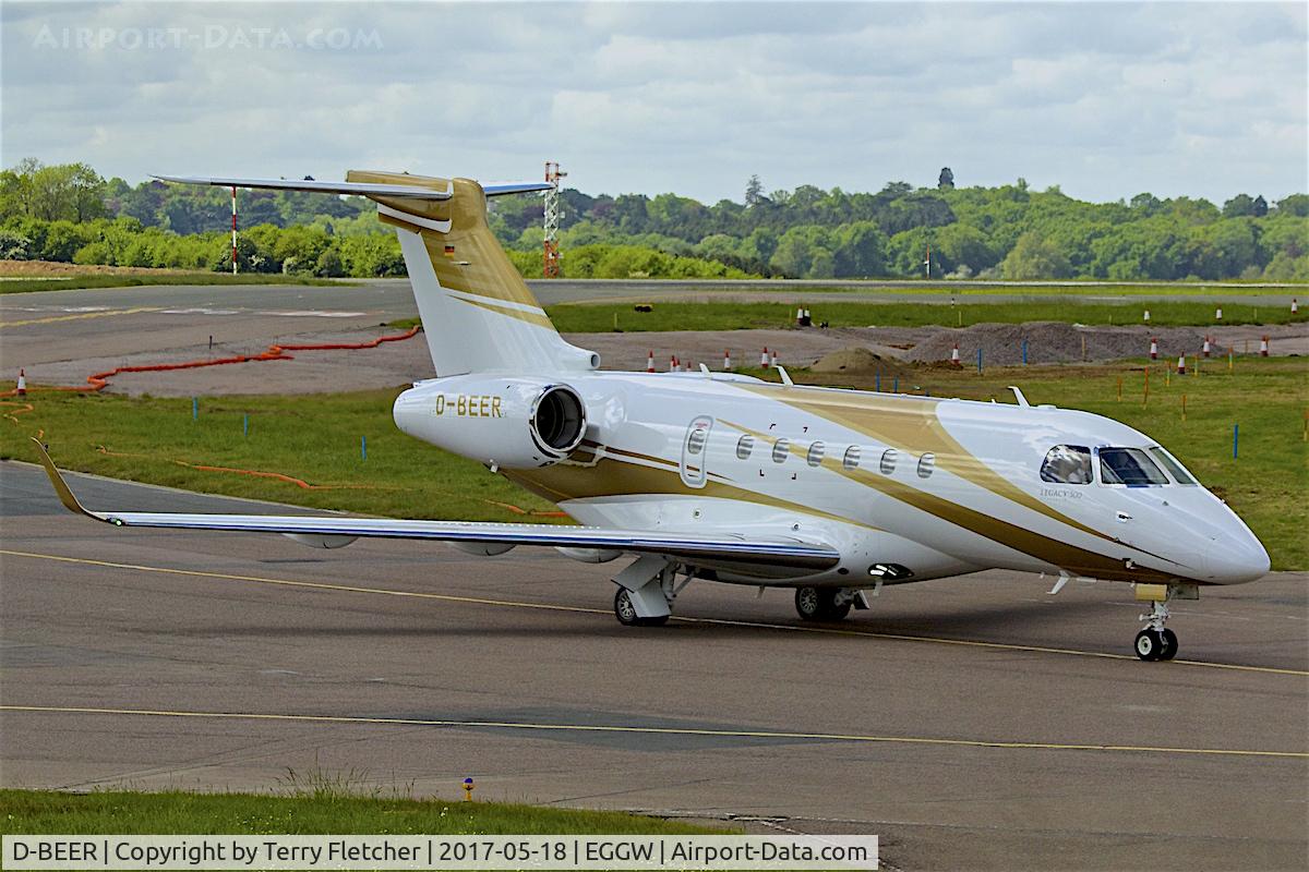 D-BEER, 2015 Embraer EMB-550 Legacy 500 C/N 55000031, At Luton Airport