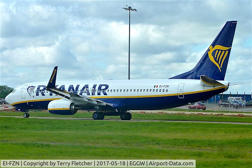 EI-FZN, 2017 Boeing 737-800 C/N 44786, At Luton Airport