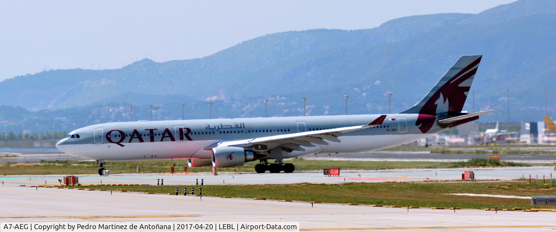 A7-AEG, 2006 Airbus A330-302 C/N 734, El Prat  -  Barcelona  -  España