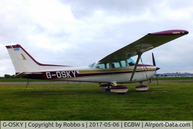 G-OSKY, 1976 Cessna 172M C/N 172-67389, G-OSKY seen in it`s new colours at Wellesbourne Mountford Airfield.