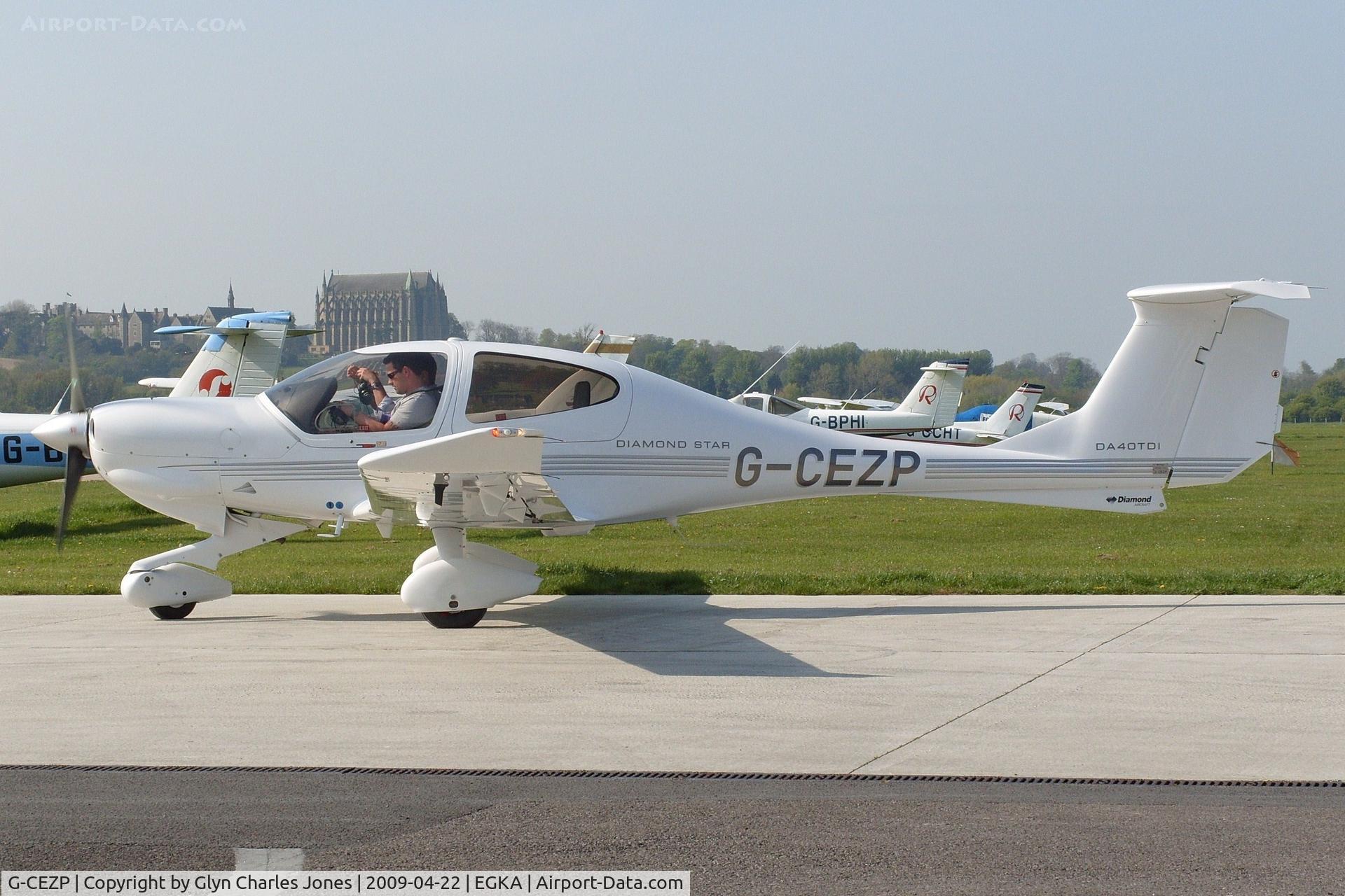 G-CEZP, 2008 Diamond DA-40D Diamond Star C/N D4.342, Owned by Diamond Aircraft UK Ltd.