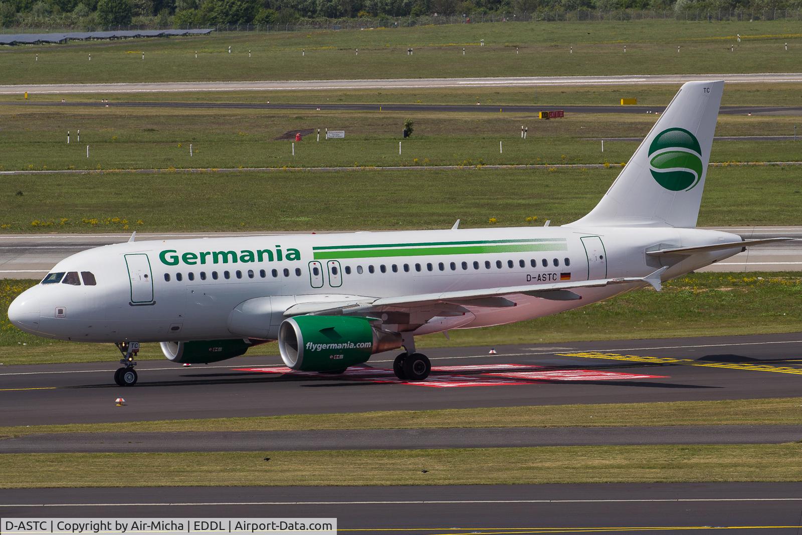 D-ASTC, 2012 Airbus A319-112 C/N 5085, Germania