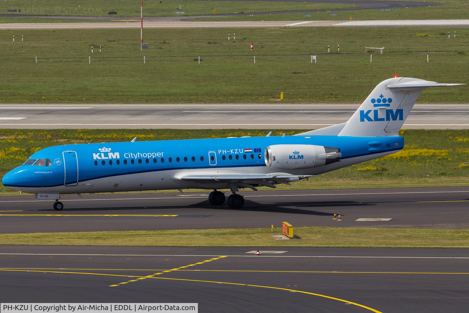 PH-KZU, 1995 Fokker 70 (F-28-0070) C/N 11543, KLM Cityhopper