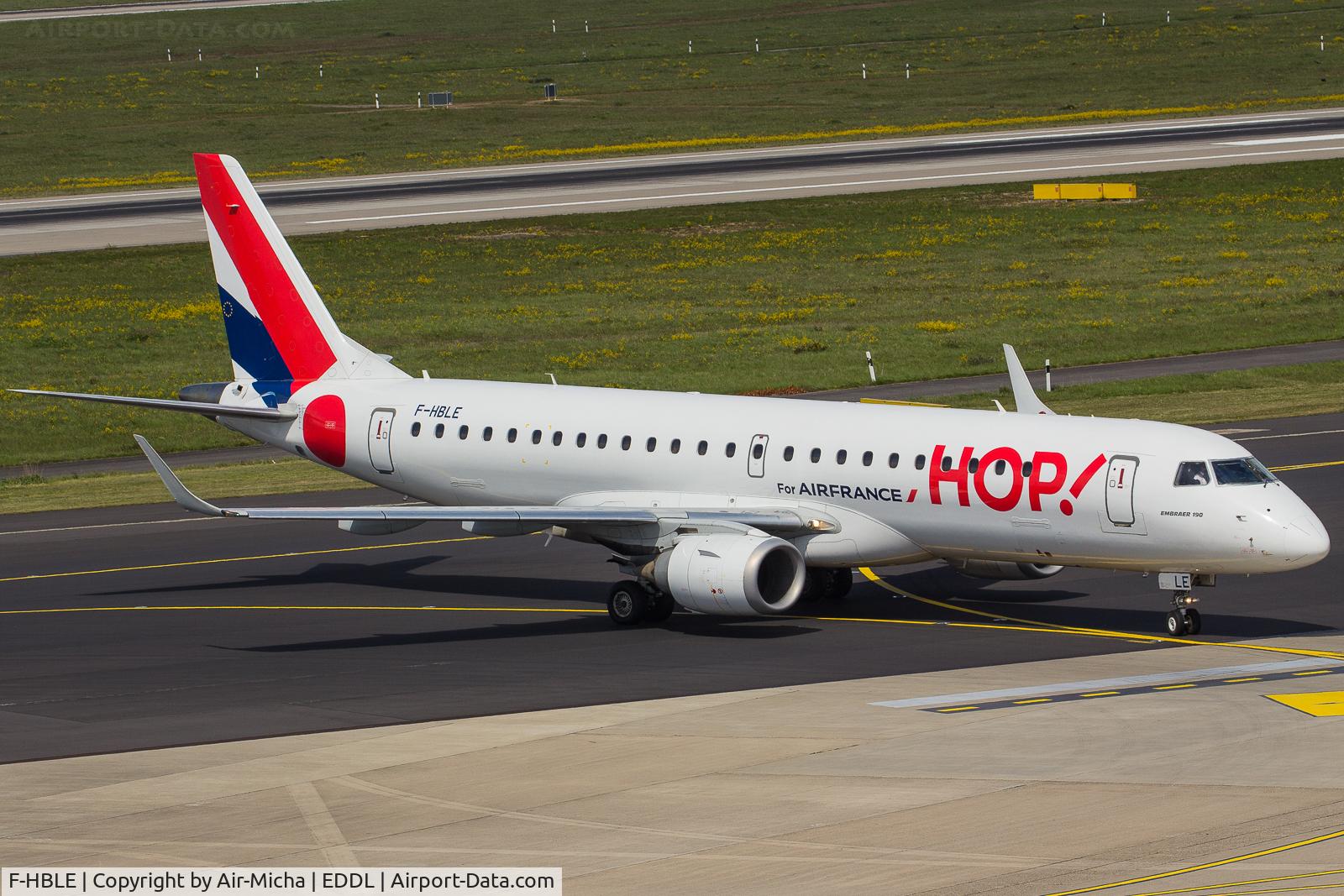 F-HBLE, 2007 Embraer 190LR (ERJ-190-100LR) C/N 19000123, HOP !