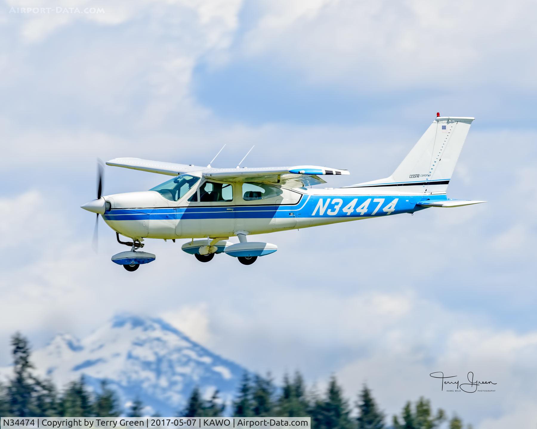 N34474, 1972 Cessna 177B Cardinal C/N 17701828, KAWO