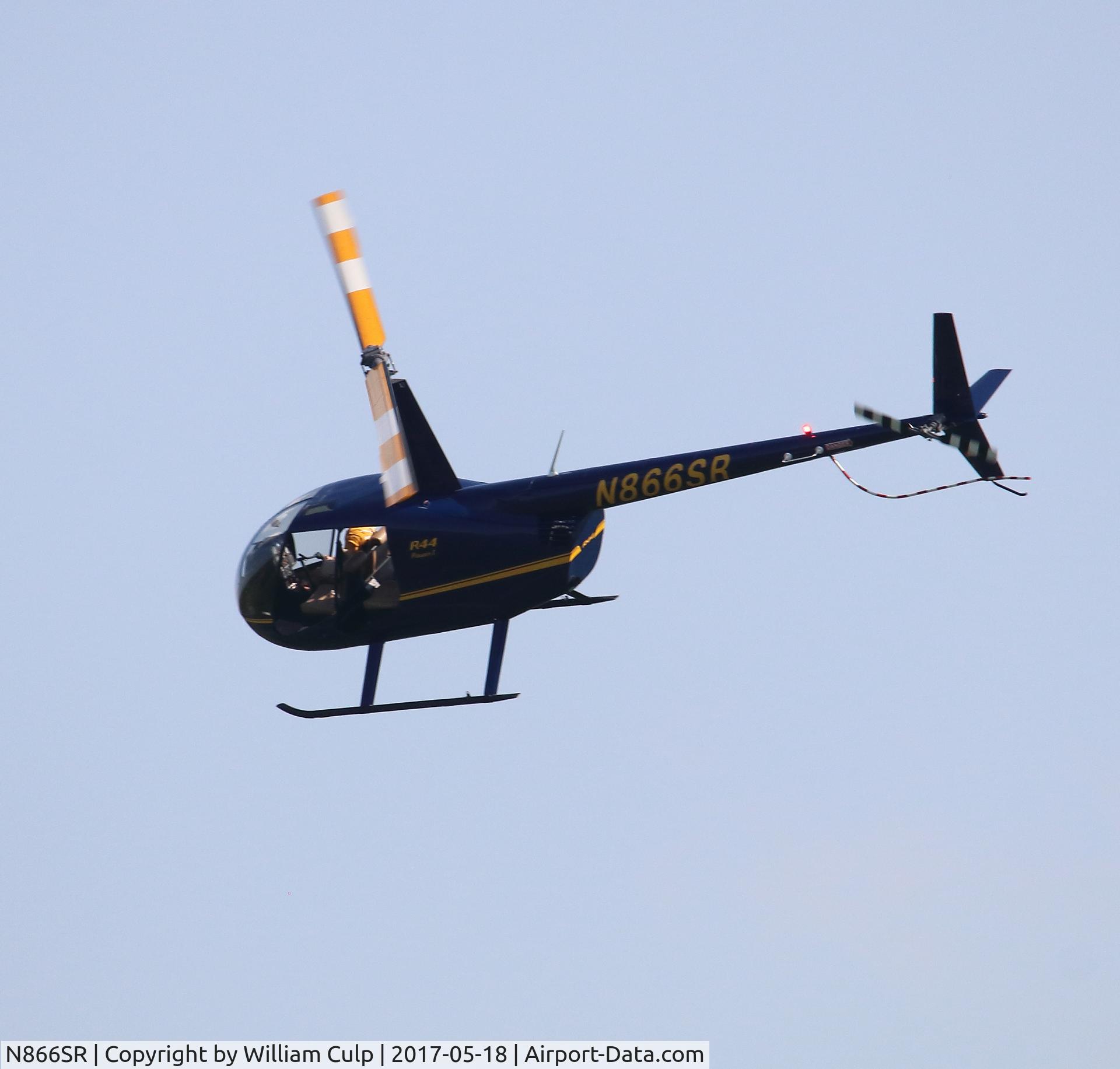 N866SR, 2012 Robinson R44 C/N 2258, Saw it flying over Peace Valley Park, Doylestown Pa.