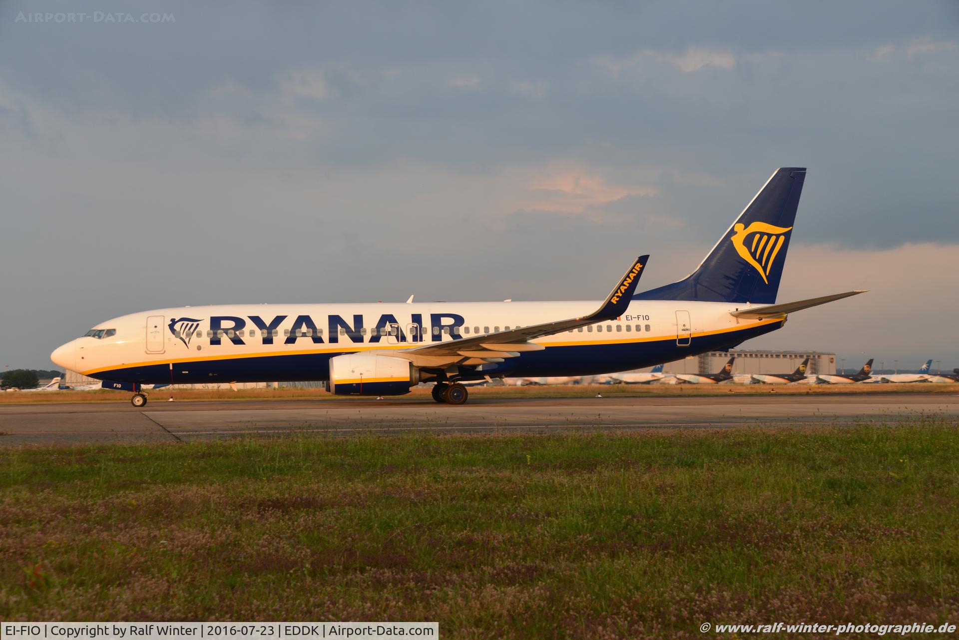 EI-FIO, 2015 Boeing 737-8AS C/N 61579, Boeing 737-8AS - FR RYR Ryanair - 61579 - EI-FIO - 23.07.2016 - CGN