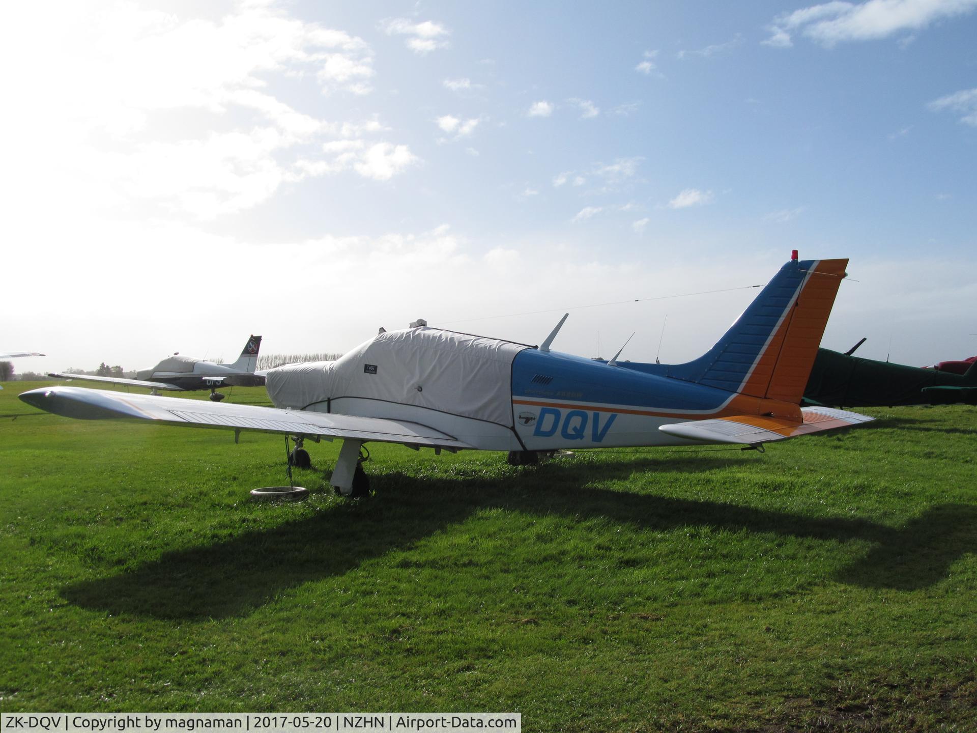 ZK-DQV, Piper PA-28R-200 C/N 28R-7435001, at flying club