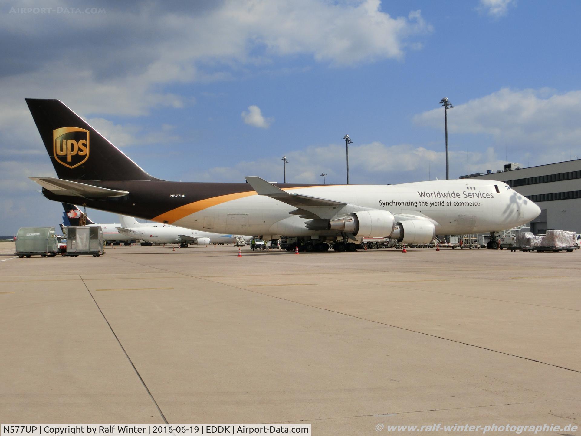 N577UP, 2009 Boeing 747-44AF C/N 35666, Boeing 747-44AF - 5X UPS United Parcel Service - 35666 - N577UP - 19.06.2016 - CGN