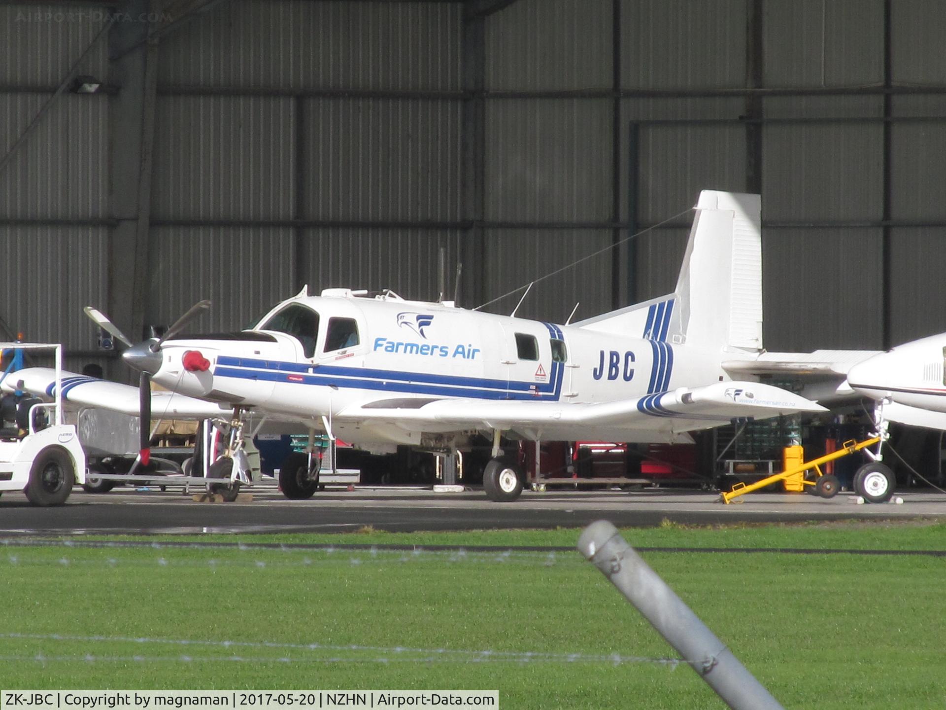 ZK-JBC, Pacific Aerospace 750XL C/N 119, outside maint hangar in sun