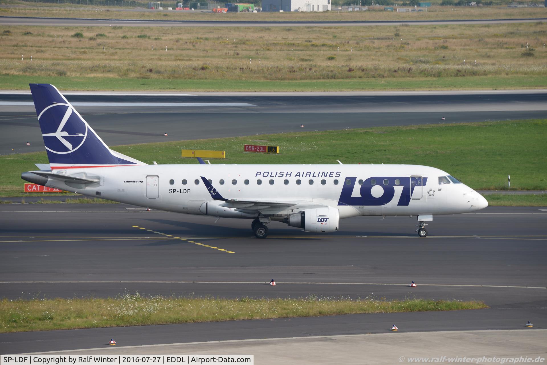 SP-LDF, 2004 Embraer 170ST (ERJ-170-100ST) C/N 17000035, Embraer ERJ-170LR - LO LOT LOT Polish Airlines - 17000035 - SP-LDF - 27.07.2016 - DUS