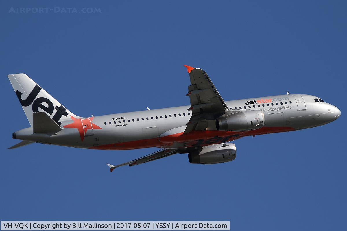 VH-VQK, 2006 Airbus A320-232 C/N 2651, AWAY TO BNE