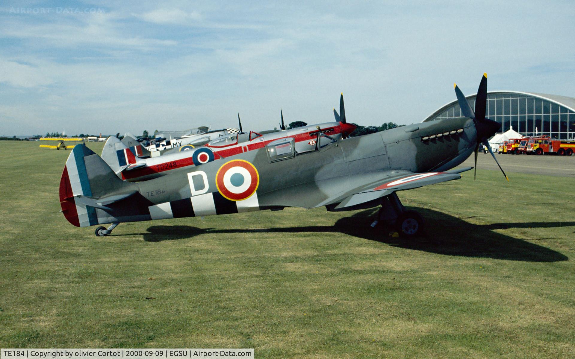 TE184, 1945 Supermarine 361 Spitfire LF.XVIe C/N CBAF.IX.4394, In French colours, Duxford 2000