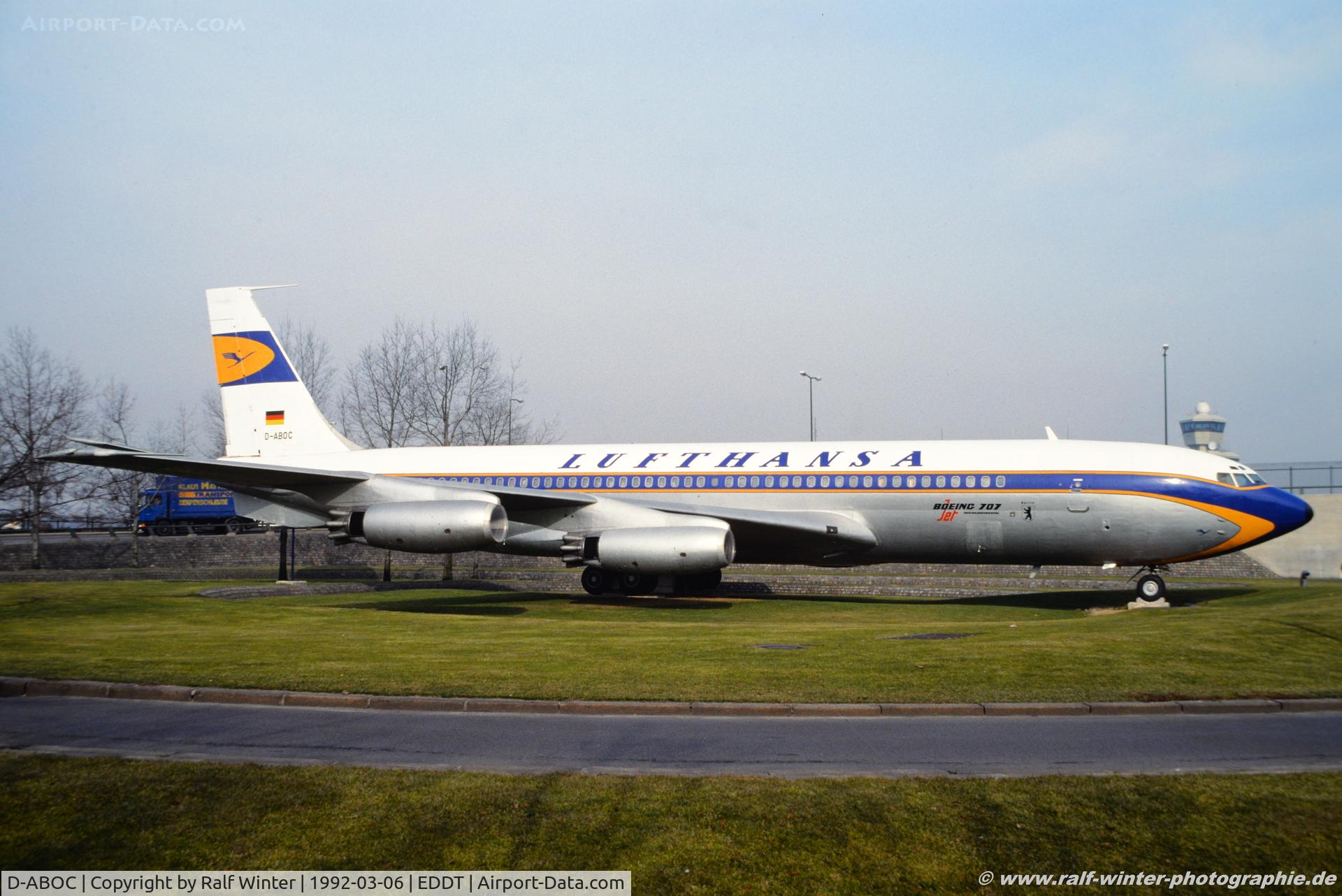 D-ABOC, 1961 Boeing 707-458 C/N 18071, Boeing 707-458 - Lufhansa 'Museum für Verkehr und Technik' - D-ABOC - 06.03.1992 - TXL