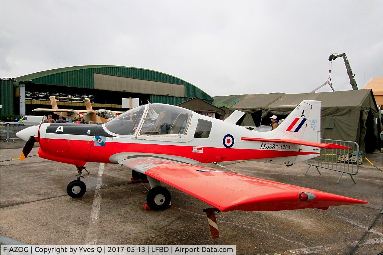 F-AZOG, 1973 Scottish Aviation Bulldog T.1 C/N BH.120/254, Scottish Aviation Bulldog T.1, Static display, Bordeaux-Mérignac Air Base 106 (LFBD-BOD) Open day 2017