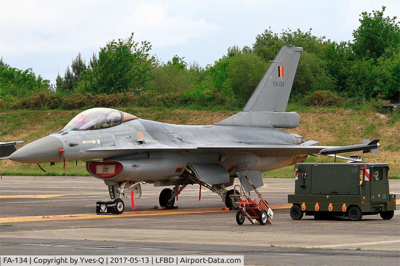 FA-134, SABCA F-16AM Fighting Falcon C/N 6H-134, Belgian Air Force SABCA F-16AM Fighting Falcon, Flight line, Bordeaux-Mérignac Air Base 106 (LFBD-BOD) Open day 2017