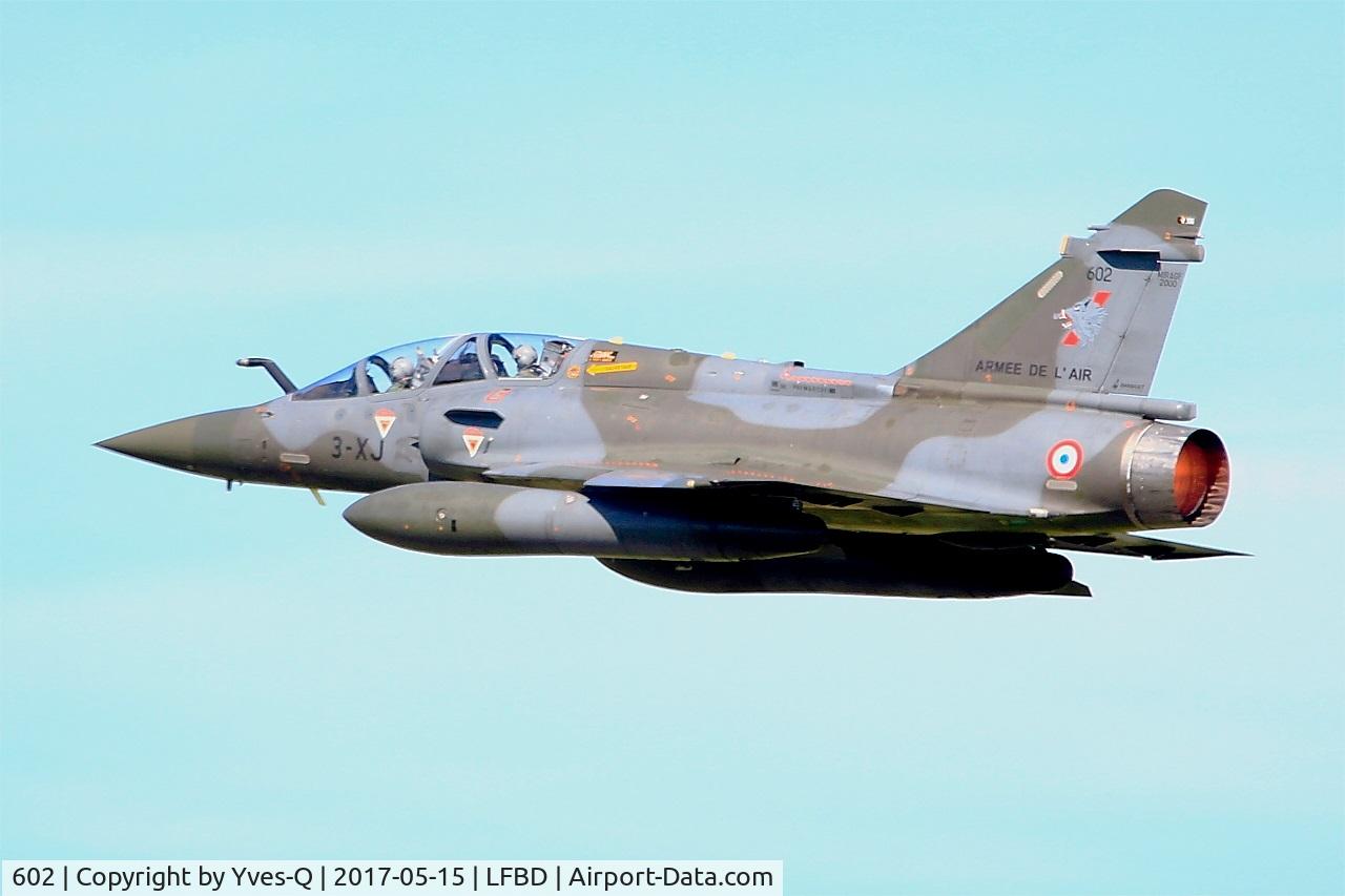 602, Dassault Mirage 2000D C/N 393, Dassault Mirage 2000D, Take off rwy 23, Bordeaux-Mérignac 
 Air Base 106 (LFBD-BOD) Open day 2017