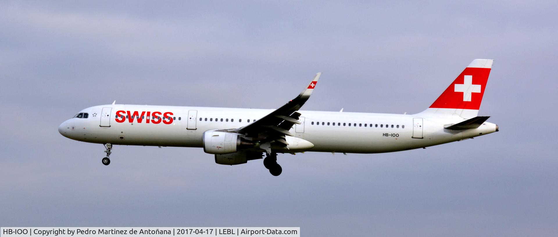 HB-IOO, 2016 Airbus A321-212 C/N 7007, El Prat  -  Barcelona  -  España