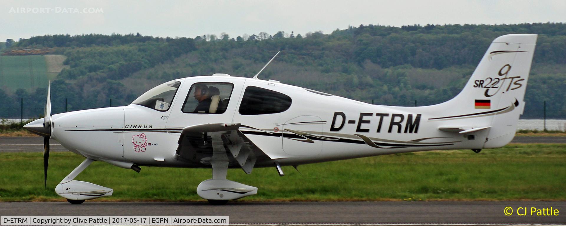 D-ETRM, Cirrus SR22 GTS C/N 2058, Visiting Dundee Riverside Airport EGPN