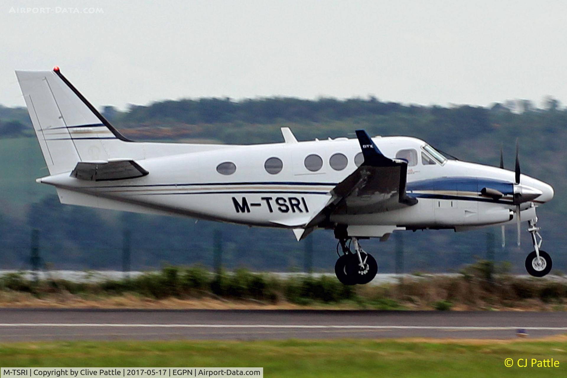 M-TSRI, Hawker Beechcraft C90GTI King Air C/N LJ-2033, Visiting Dundee Riverside Airport EGPN