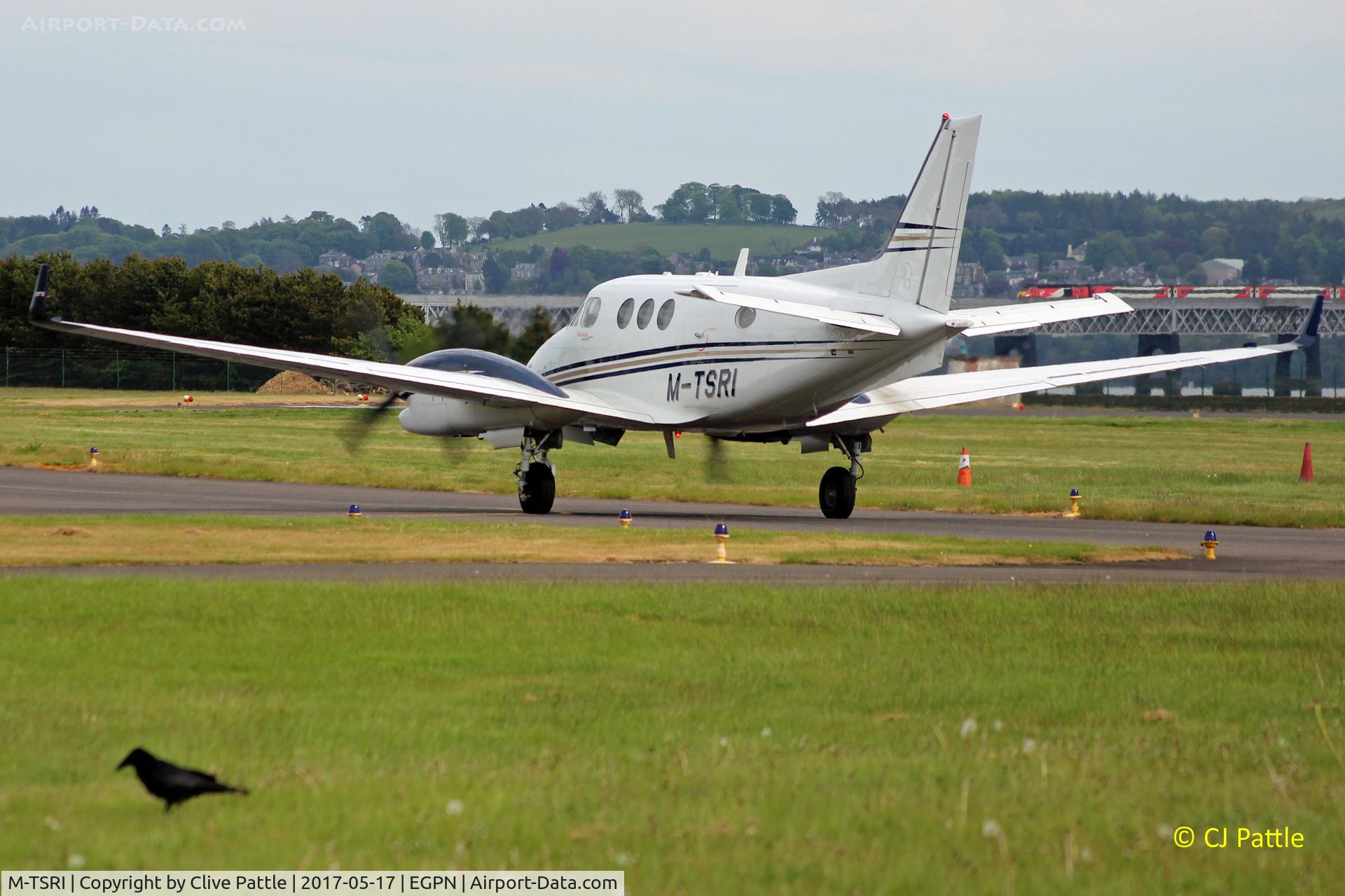 M-TSRI, 2006 Raytheon C90GT King Air King Air C/N LJ-1795, Taxy in at Dundee Riverside Airport EGPN